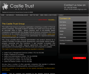 castletrustgroup.com: Castle Trust Group | Company Administrators | Professional Trustees | Financial Administration | Financial Planning Advice | Offshore Trusts
The Castle Trust Group is a business organization providing a range of financial services.