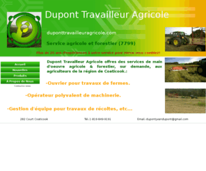 duponttravailleuragricole.com: Dupont Travailleur Agricole Accueil
Dupont Travailleur Agricole