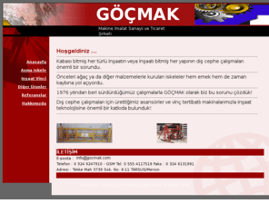 gmmakine.com: Göçmak Makine İmalat Ve Ticaret Şirketi
Göçmak Makine İmalat Sanayii ve Ticaret Şirketi