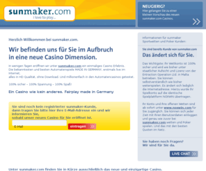 sunmaker.com: Sportwetten Onlinewetten Wetten - Bonus - sunmaker.com
Sportwetten - 33 Euro Startguthaben - Onlinewetten Wetten - sunmaker.com -