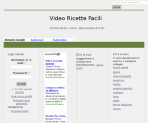 videoricettefacili.com: Video Ricette Facili | Ricette facili e veloci, alla portata di tutti!
