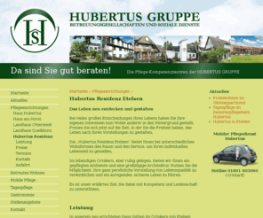 altenbetreuung.com: Hubertus Residenz Etelsen - HUBERTUS GRUPPE
Im Gesamtkonzept der HUBERTUS-GRUPPE Betreuungsgesellschaften & soziale Dienste liegt die große Leistungsfähigkeit in der Betreuung älterer sowie kranker Menschen.