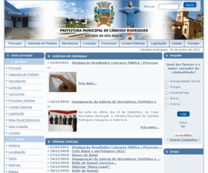 candidorodrigues.com: Prefeitura Municipal de Cândido Rodrigues
Site da Prefeitura Municipal de Cândido Rodrigues.