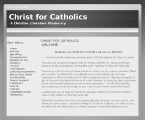 christforcatholics.com: Christ for Catholics
Joomla! - the dynamic portal engine and content management system
