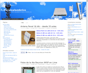 peruinalambrico.org: PeruInalambrico ::: Redes Inalambricas - Antenas ranuradas
internet, antenas ranuradas, ubiquiti, nanostation, access point, mikrotik, routerboard, barato, servidores