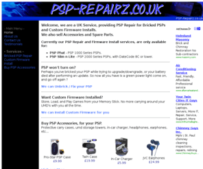 psp-repairz.co.uk: PSP-Repairz.co.uk - Bricked PSP Repair UK PSP Unbricking Service Unbrick your Bricked PSP
Bricked PSP Repair. PSP Wont turn on? We Can Repair your Bricked PSP. PSP Downgrades. Custom Firmware Installs.