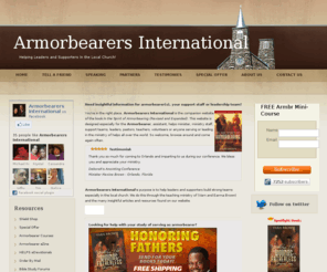 armorbearers.net: Armorbearer Training Resources - Armor Bearer Books - Armorbearers International
Armorbearer ministry of helps for the local church, pastoral aide, adjunct
