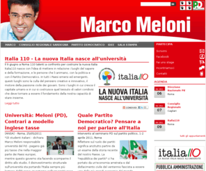 marcomeloni.net: Marco Meloni | Partito democratico - Riforma dello Stato, Pubblica amministrazione, Università e Ricerca | Consiglio regionale della Sardegna
