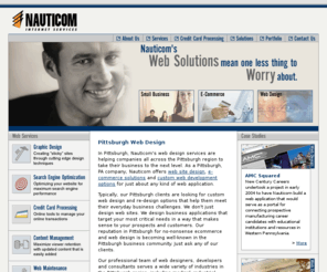 net-terminal.com: Pittsburgh Web Design
Pittsburgh web design company, Nauticom Internet Services, provides first rate custom web development for businesses.  As a leader in Pittsburgh web design