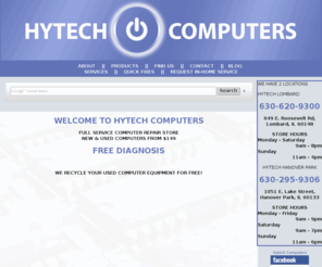 oparcomputers.com: HYTECH COMPUTERS - 630 920 9300
Computer repair, and computer sales in Lombard and area.