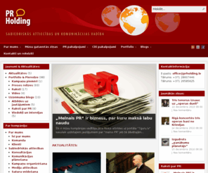 prholding.lv: PR Holding / Sabiedriskās attiecības un komunikācijas vadība
