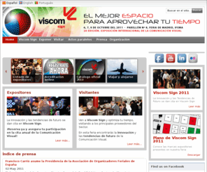 viscomspain.com: Home - Viscom Spain
Exposición Internacional para la Industria de la Comunicación Audiovisual