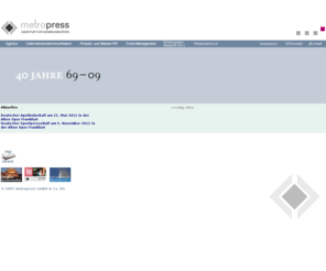metropress.de: Willkommen bei metropress
