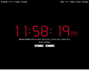 alarm-clock.info: Online Alarm Clock
Online Alarm Clock - Free internet alarm clock displaying your computer time.