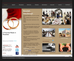 beulahweddings.com: Beulah Wedding, Honeymoon, Vacation, Event Organizer
At Beulah Weddings we aim to provide you with a wedding planning service that caters to your every desire right down to the finest details