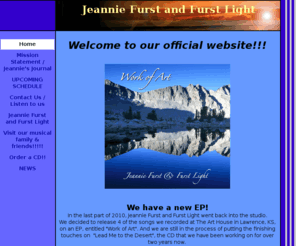 jeanniefurst.com: Jeannie Furst and Furst Light
Christian contemporary music, furst, furst light, the witness band, jeannie furst