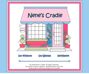 nenescradle.com: Nene's Cradle
Another WahmShoppes eStore