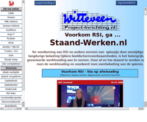 staand-werken.nl: Witteveen Projectinrichting bv - Voor kantoormeubelen en thuiswerkmeubilair
Witteveen Projectinrichting bv, voor kantoormeubelen, thuiswerkmeubilair, kantoorstoelen, computer, call center, directie, flexibele werkplekken, telewerken