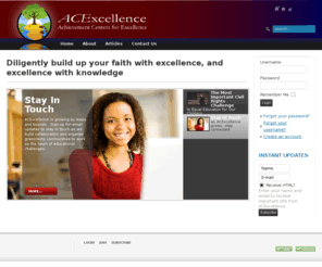 acexcellence.org: ACExcellence | Diligently build up your faith with excellence, and excellence with knowledge
Joomla! - the dynamic portal engine and content management system