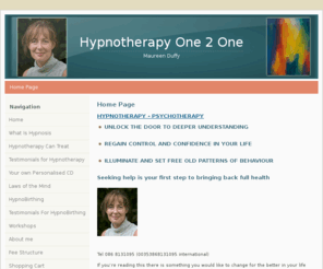 hypnotherapyone2one.com: Hypnotherapy One 2 One - Home Page
description