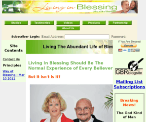 living-in-blessing.com: Living The Abundant Life of Blessing
Living The Abundant Life of Blessing