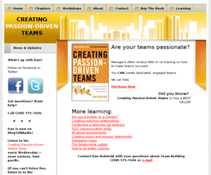 passiondriventeams.com: Creating Passion-Driven Teams
Information from the book Creating Passion-Driven Teams