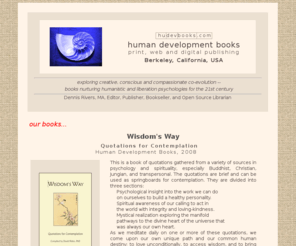 hudevbooks.com: Human Development Books
A resource for books on human development, interpersonal communication and humanistic psychology