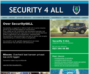 security4all.nl: Security 4 All: Home
Dit is homepage van Security 4 All. Security 4 All: Letterlijk veiligheid voor alles en iedereen.