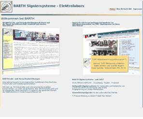 tupf-signiergeraete.de: Barth GbR Lehr- und Versuchseinrichtungen und Tupf Signiersysteme
Barth Lehrgeräte liefert schlüsselfertige Labore und elektrotechnische Geräte für die Elektrotechnik in Produktion und Ausbildung. Barth Signiersysteme bieten kostengünstige Werkzeuge für die Markierung mit Farbpunkten.