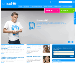 unicef.pl: UNICEF Polska
Fundusz Narodów Zjednoczonych na Rzecz Dzieci – bronimy prawa każdego dziecka do zdrowia, edukacji, równości i ochrony. Zobacz, jak pracujemy na rzecz dzieci w ponad 150 krajach. Przekaż darowiznę - pomóż nam skutecznie nieść pomoc dzieciom! UNICEF jest w całości finansowany z dobrowolnych składek darczyńców. Jesteśmy organizacją pożytku publicznego.