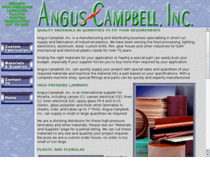 angus-campbell.com: Angus-Campbell Laminates and Plastics
Fabrication of high pressure laminates, plexiglas, plastics, bakelite.