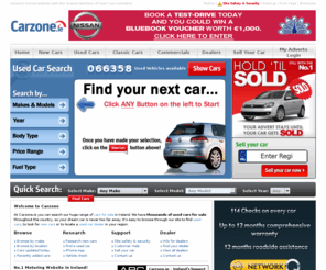 carzone.ie: Car Ireland, Used Cars Ireland, New Cars, Buy Car, Classic Cars- Carzone
Search through our huge database of cars for sale throughout Ireland with Carzone.