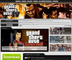 gta-4.fr: GTA 4 / GTA IV / Grand Theft Auto 4 - Toute l'actualité sur GTA-4.Fr
Retrouvez toutes les informations sur GTA 4, Grand Theft Auto 4 les trailers, des news, les informations sur GTA IV, des images et autres vous y attendent. Disponible sur PS3 et Xbox360.