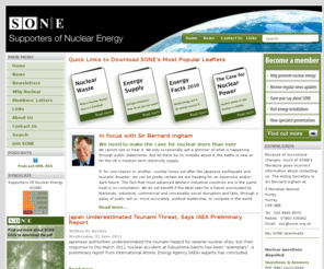 sone.org.uk: SONE - Supporters of Nuclear Energy - Home
Supporters of Nuclear Energy