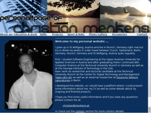 christianmenkens.at: Personal page of Christian"Grilli"Menkens
