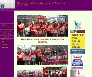 cwa9415.org: Communications Workers of America Local 9415
