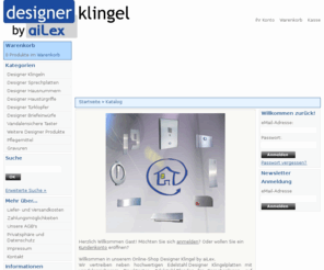 designer-klingel.de: Klingel - LED - Hausnummer - Türgriff bei Designer Klingel.de
Design von aiLex rund um die Haustuer