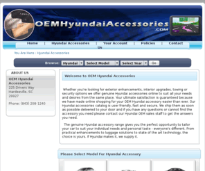 oemhyundaiaccessories.com: OEM Hyundai Accessories Online - Genuine Hyundai Accessory
We provide Genuine Hyundai accessories online