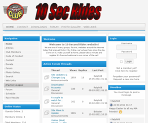 10secrides.com: 10 Second Rides - News
We are one of many groups, forums, websites around the internet today that enjoyed Motor City Online, we've been here since the day. Come on in, make yourself at home, please take a minute and register it's free and welcome to our corner of the net!