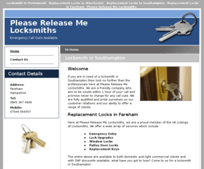 locksmithshampshire.com: Replacement Locks in Fareham : Please Release Me Locksmiths
For replacement locks in Fareham come to the professionals here at Please Release Me Locksmiths!  