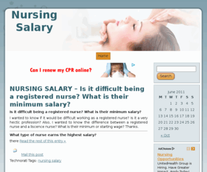 nursingsalary.net: Nursing Salary
Need Info about Nursing Salary