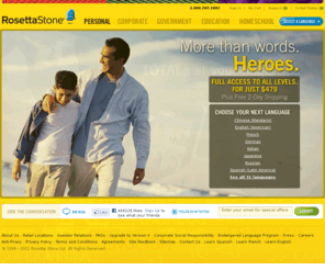 rosettastone.com: Official Rosetta Stone - Learn a Language Online - Language Learning
Rosetta Stone is the world's #1 language-learning software. Our comprehensive foreign language program provides language learning for individuals and language learning for organizations.