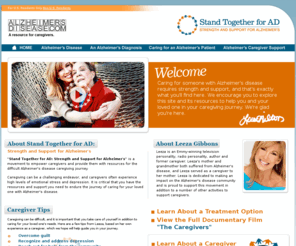 standtogether4ad.com: ALZHEIMERSDISEASE.COM - A resource for Alzheimer's disease caregivers
At ALZHEIMERSDISEASE.COM you'll find a complete resource of what Alzheimer's disease dementia is and what may cause it.