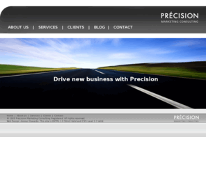 consultingprecision.com: Précision Marketing Consulting - Homepage
Precision Marketing is a multi-faceted marketing support group that can help you market your products and services faster and more effectively.