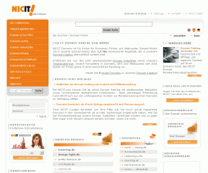 nicit.de: Domains - NICIT
NICIT ist das große Portal für Domains. Hier können Sie Domains kaufen, verkaufen, registrieren, checken und bewerten. Die Domain als Erfolgsfaktor für Ihre Webseite