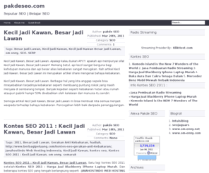 pakdeseo.com: Pakde SEO
Blog yang membahas seputar SEO, optimasi SEO, on page SEO, off page SEO, tutorial SEO, belajar SEO,