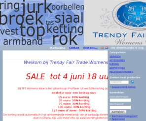 trendyfairtrade.info: Trendy Fair Trade Womens Wear - Alle ogen zijn gericht op jou!!!
Fantastische fair trade trendy mode mode voor haar! Nu met hoge kortingen!!!