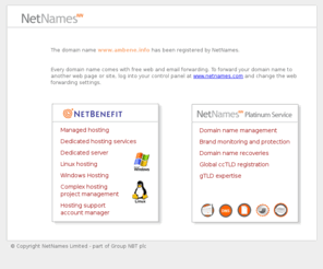 ambene.info: The domain DOMAIN is registered by NetNames
