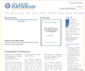 atlanticpartnership.org: Atlantic Partnership | A bipartisan initiative to foster the transatlantic relationship.
A bipartisan initiative to foster the transatlantic relationship.