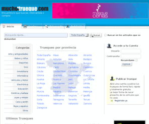muchotrueque.com: MuchoTrueque.com
Publica tu trueque. Vende, compra o intercambia.